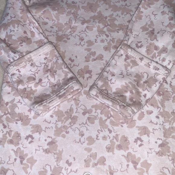 Badgley Mischka Floral Pink/Mauve Footie 0-3M EUC - Picture 6 of 10